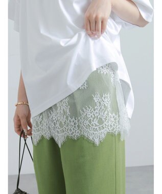 Te chichi スカラップレースヘムタンクトップ