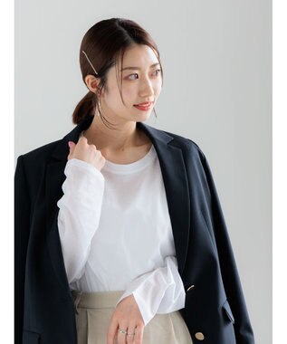 Te chichi 【雑誌掲載アイテム】シルケット天竺クルーネックロンT《2026 spring catalog item》 オフホワイト
