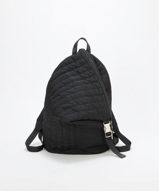 TOPKAPI 【TREASURE TOPKAPI】ナイロン キルティング アシンメトリー リュック ブラック