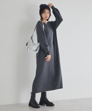 earth music&ecology ハーフムーンバッグ Black