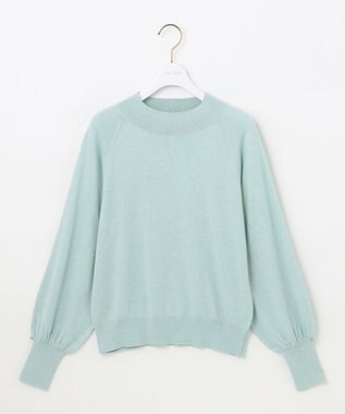 ANY SIS 【洗える】カシミヤブレンドパフ袖 ニット ミント