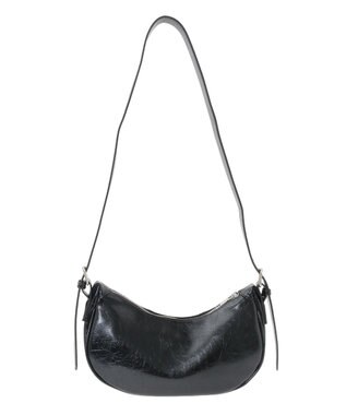 earth music&ecology ハーフムーンバッグ Black