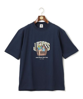 J.PRESS MEN 【AaronChang】【UNISEX】プリント Tシャツ ネイビー系