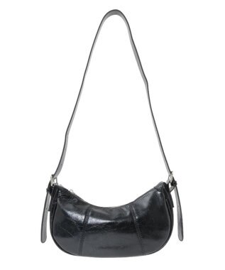 earth music&ecology ハーフムーンバッグ Black