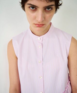 GRACE CONTINENTAL ヘムフリルノースリーブ ピンク