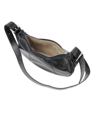 earth music&ecology ハーフムーンバッグ Black