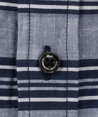 JOSEPH ABBOUD MOUNTAIN 【SPACE／UNISEX】七分袖 ランダムボーダー シャツ ネイビー系2