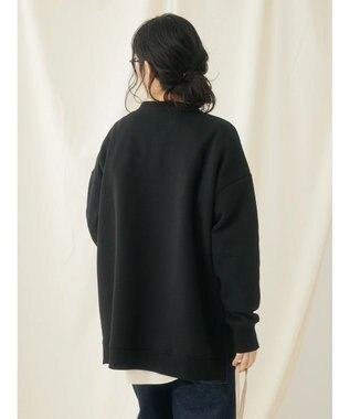 CRAFT STANDARD BOUTIQUE 裏起毛クルーネックチュニック Black