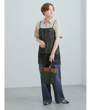 Te chichi コットンカットカノコポロシャツ ベージュ