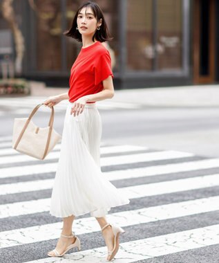 ANY SIS エアリープリーツ スカート アイボリー