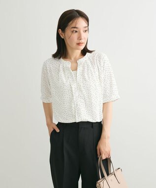 Green Parks ２ｗａｙ　５分袖ブラウソー Dot