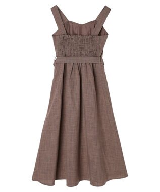 earth music&ecology ベルト付きパネルラインワンピース Brown