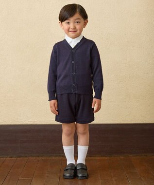 MIKI HOUSE HOT BISCUITS 【95-130cm】天竺素材の長袖シャツ 白