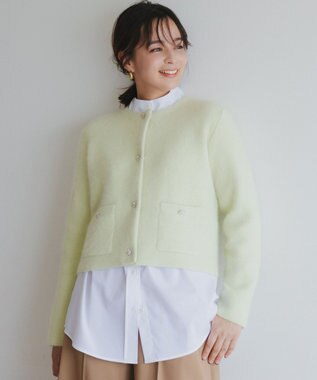 【加藤ローサさん着用 / 前後着用可】コットンタッチシャーティング刺繍入り ブラウス