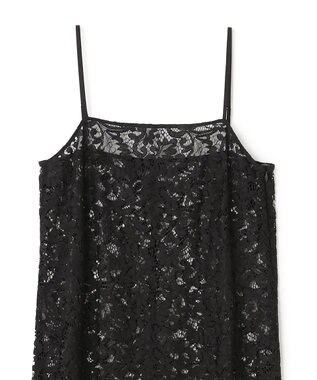 UNFILO レース キャミワンピース ブラック