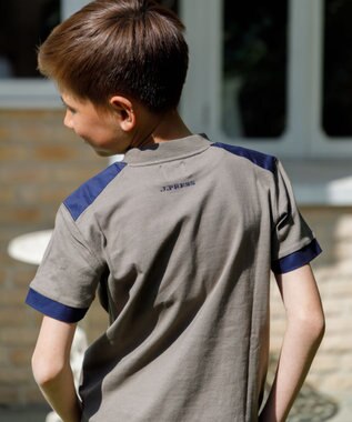 J.PRESS KIDS 【110-130cm】切替Ｔシャツ カーキ系