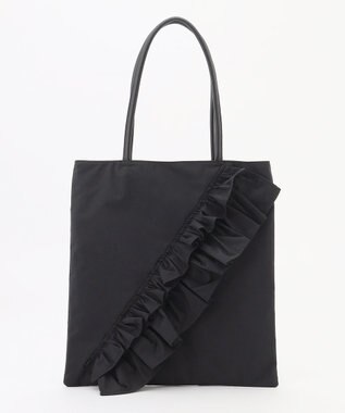 組曲 ラッフルラインフラットトート ブラック系