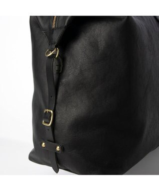 UNBILLION perche 姫路エアリーレザー2wayボストンバッグL ブラック