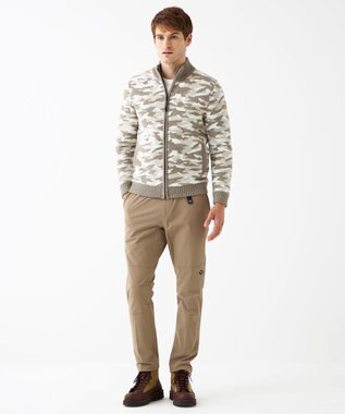 JOSEPH ABBOUD MOUNTAIN 【UNISEX】ラムウール×モールカモフラ フルZIPニット アイボリー系7