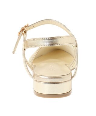 Green Parks ＲＵＰＩＳポインテットメッシュストライプサンダル Gold