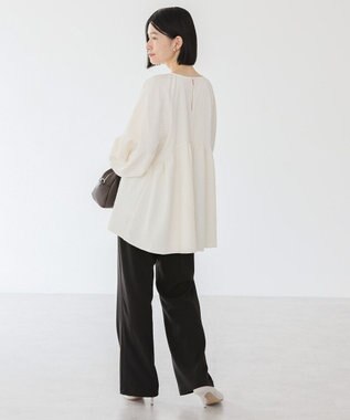 AMERICAN HOLIC ジャガードティアードブラウス Ivory