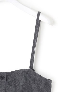 23区 【洗える】レイヤードビスチェ ニット グレー系