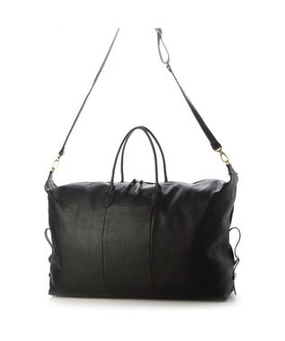 UNBILLION perche 姫路エアリーレザー2wayボストンバッグL ブラック