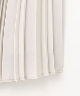 ANY L 【ウエストゴム】2段プリーツスカート ベージュ