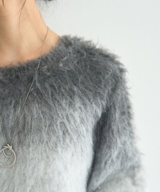 YECCA VECCA グラデーションシャギーニット Blue