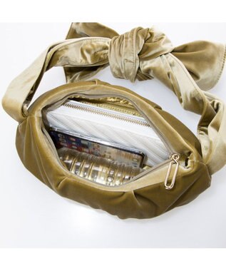 UNBILLION カカトゥ kakatoo / ベルベットノットリボンバッグﾞ イエロー