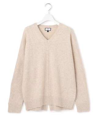J.PRESS YORK STREET 【WOMEN】ウールカシミヤ ドルマンVニット ベージュ系