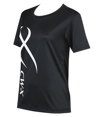 CW-X 【UNISEX】 CW-X トップス Ｔシャツ 半袖 3分袖 Ｕネック メッシュ素材 UVカット率90%以上(本体) ユニセックス DLR235 /ワコール ブラックスペシャル