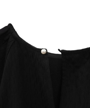 AMERICAN HOLIC ジャガードティアードブラウス Black