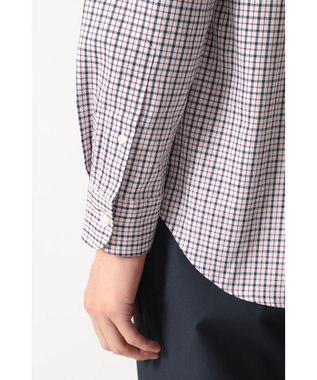 DAKS SIDGRAS ポプリンミニチェックシャツ レッド