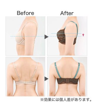 BRADELIS New York 【BRADELIS New York】ウェンディステップ１ブラ23S1 ふんわり包んで土台を作る育乳補整ブラ 補正下着 ブラウン