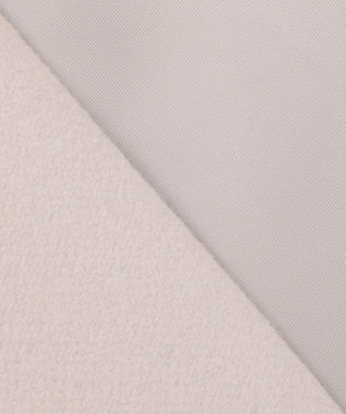 組曲 L 【2WAY】ウールモッサ ショートコート アイスグレー系