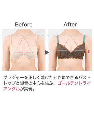 BRADELIS New York 【BRADELIS New York】ウェンディステップ１ブラ23S1 ふんわり包んで土台を作る育乳補整ブラ 補正下着 ブラウン