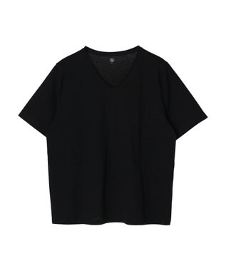 Green Parks 汗じみ防止ＶネックＴシャツ Black