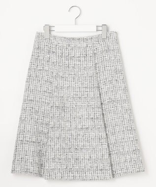 J.PRESS LADIES ファンシーツイード スカート ホワイト系1