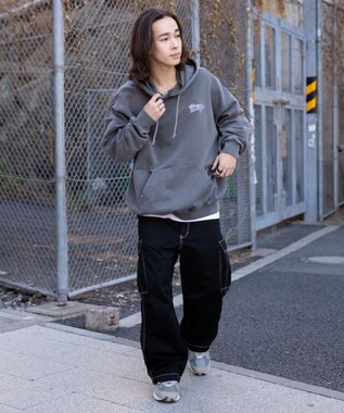 WEGO ピグメントグラフィックプルパーカー 柄4