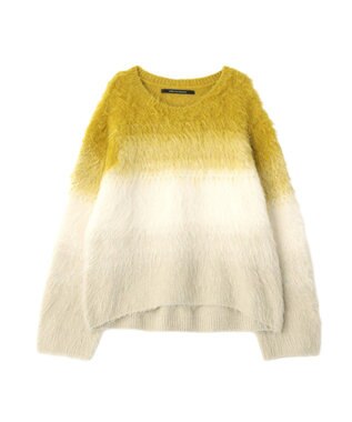 YECCA VECCA グラデーションシャギーニット Yellow