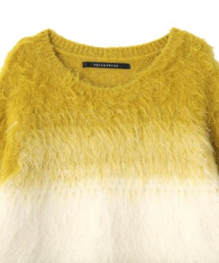 YECCA VECCA グラデーションシャギーニット Yellow