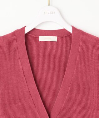 ANY SIS 【洗える】彩色兼美 カーディガン ローズピンク