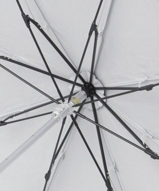 MOONBAT ランバン オン ブルー 晴雨兼用日傘 折りたたみ傘 ドビー×フリル 遮光 遮熱 UV グレー（グレンチェック）