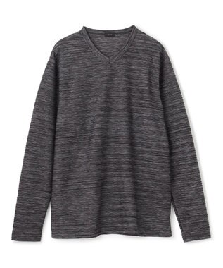 JOSEPH HOMME 【LEON 掲載】ストームリップル　Vネックカットソー グレー系
