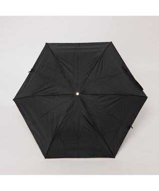 UNBILLION カシュネ cachenez / PUサテンリボン3段折りたたみ傘 ブラック