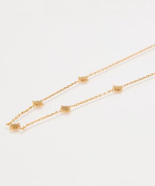 Phoebe <オンワード限定セット>【金属アレルギー対応】シューティングスターステーションネックレス×ワンタッチドレープイヤーカフ/サージカルステンレス ゴールド