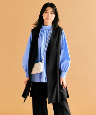 ANY 【セットアップ対応・UVケア・接触冷感】イージケアスタイルアップジレ ブラック