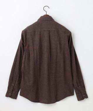 JOSEPH ABBOUD 【柔らかな肌触り/暖かい】 ラフィーコットンフランネルシャツ キャメル系3