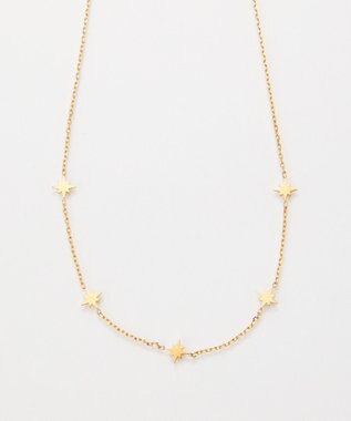 Phoebe <オンワード限定セット>【金属アレルギー対応】シューティングスターステーションネックレス×ワンタッチドレープイヤーカフ/サージカルステンレス ゴールド